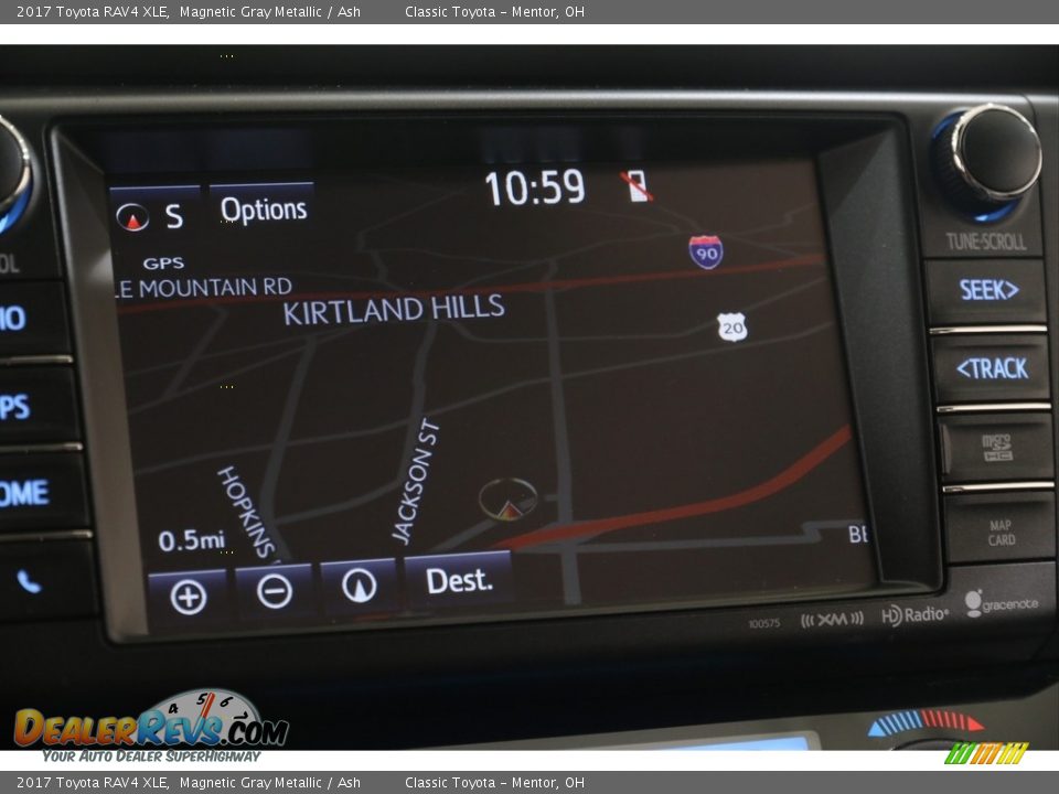 2017 Toyota RAV4 XLE Magnetic Gray Metallic / Ash Photo #10