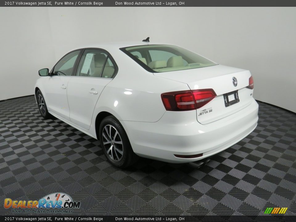 2017 Volkswagen Jetta SE Pure White / Cornsilk Beige Photo #12