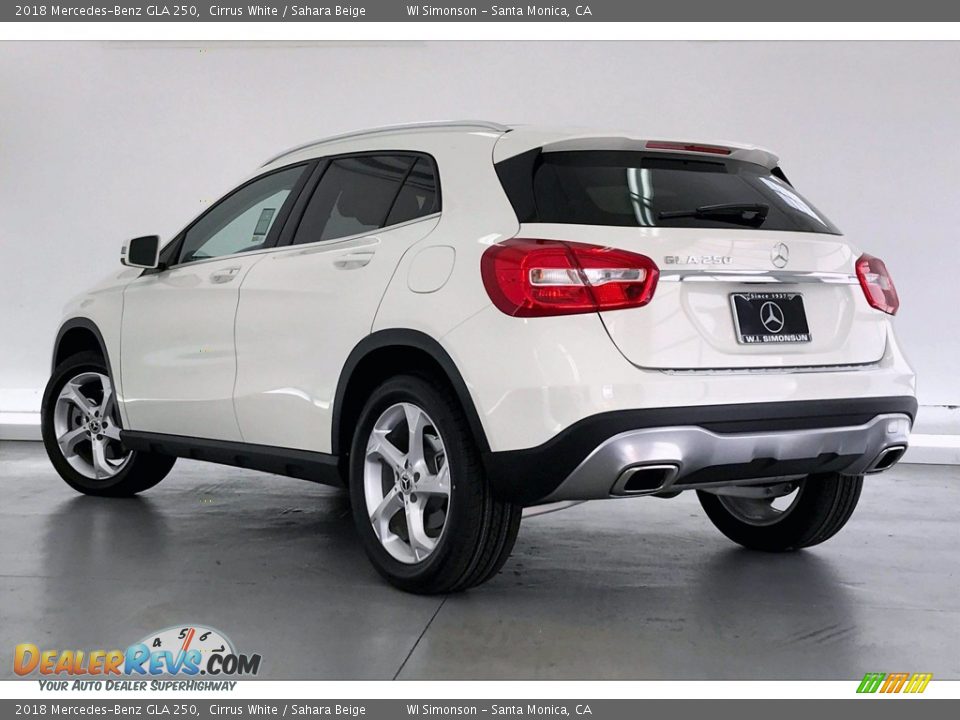 2018 Mercedes-Benz GLA 250 Cirrus White / Sahara Beige Photo #10