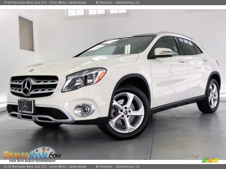 2018 Mercedes-Benz GLA 250 Cirrus White / Sahara Beige Photo #12