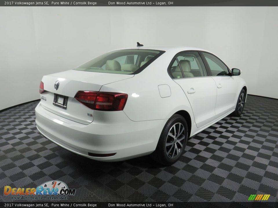 2017 Volkswagen Jetta SE Pure White / Cornsilk Beige Photo #16