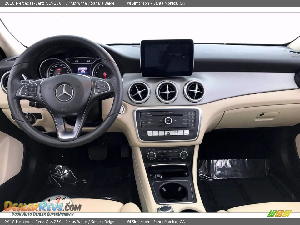 2018 Mercedes-Benz GLA 250 Cirrus White / Sahara Beige Photo #17