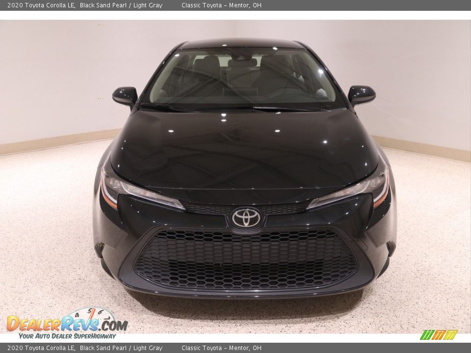 2020 Toyota Corolla LE Black Sand Pearl / Light Gray Photo #2
