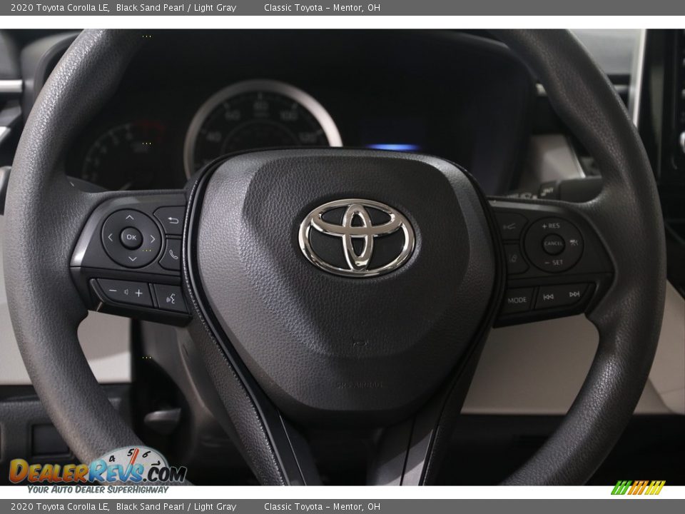 2020 Toyota Corolla LE Black Sand Pearl / Light Gray Photo #6