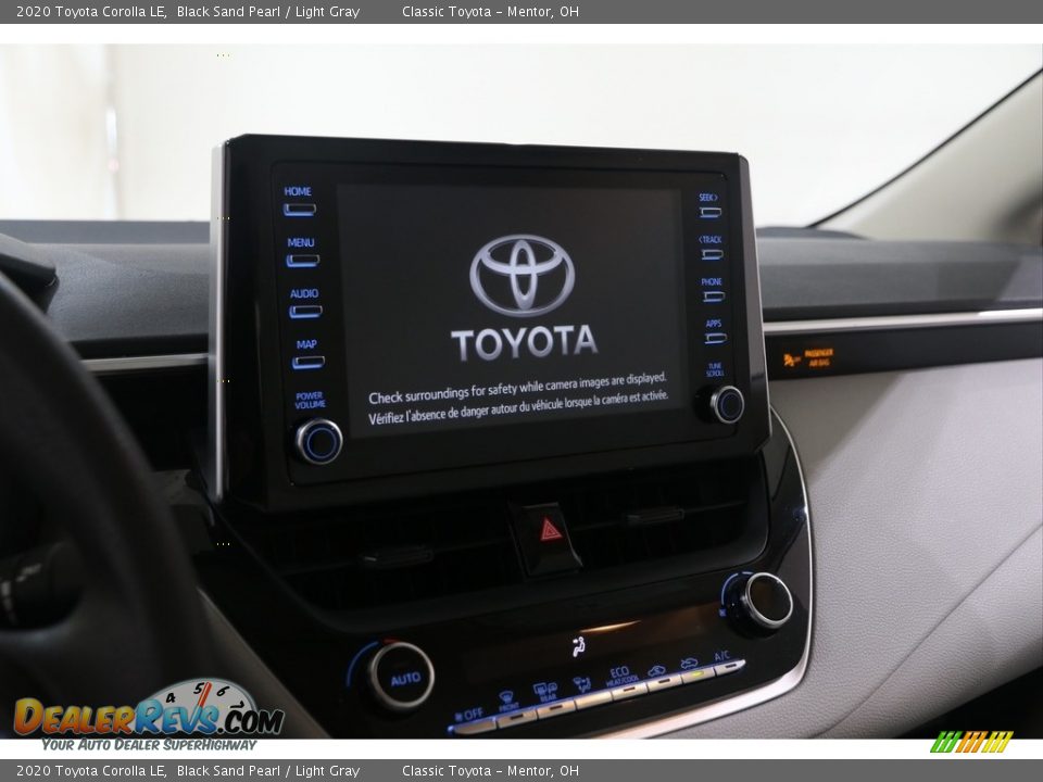 2020 Toyota Corolla LE Black Sand Pearl / Light Gray Photo #8