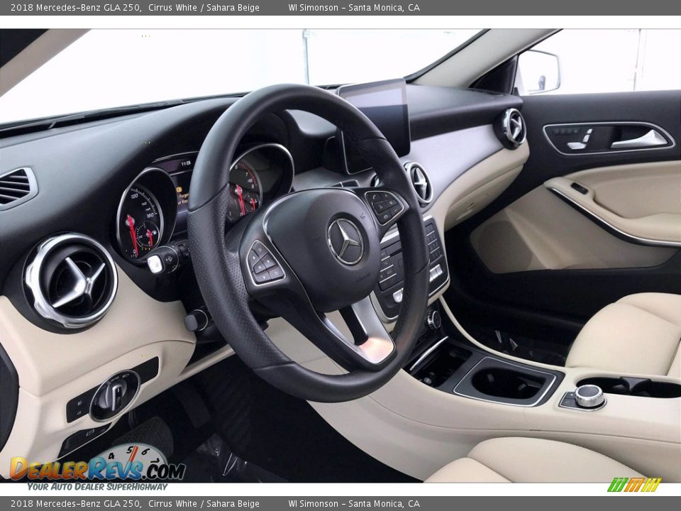 2018 Mercedes-Benz GLA 250 Cirrus White / Sahara Beige Photo #22