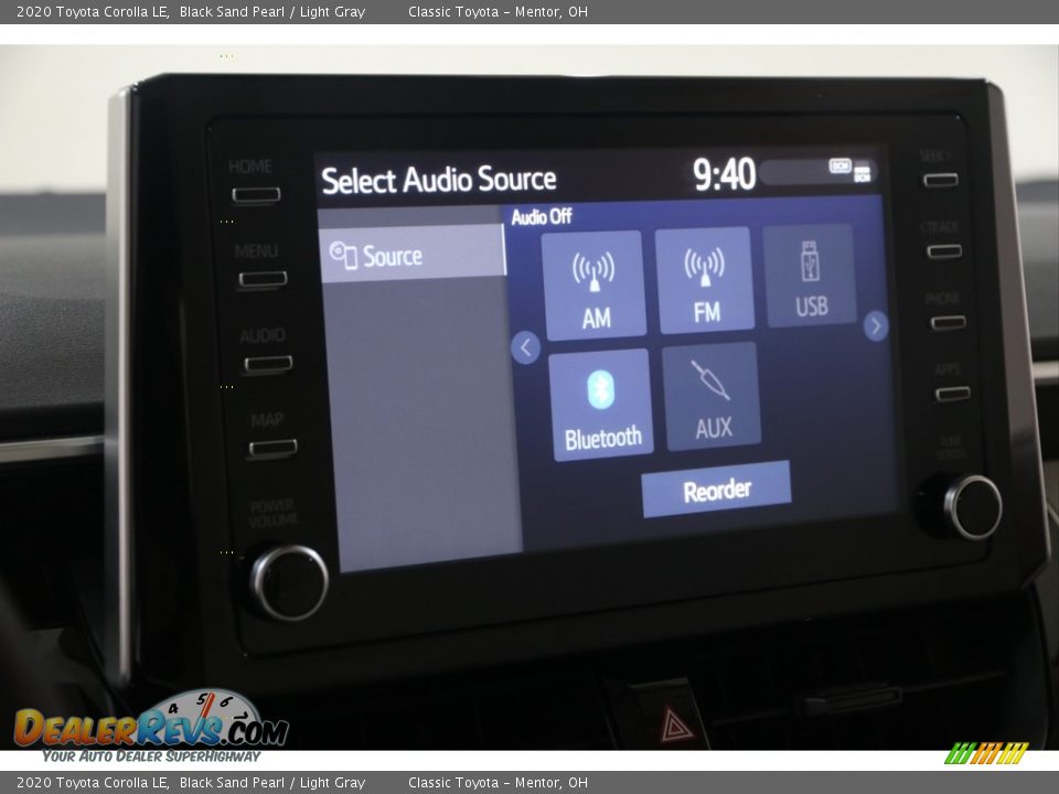 2020 Toyota Corolla LE Black Sand Pearl / Light Gray Photo #11