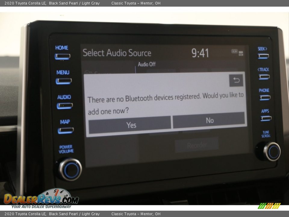 2020 Toyota Corolla LE Black Sand Pearl / Light Gray Photo #12