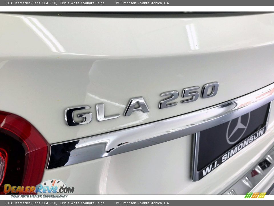 2018 Mercedes-Benz GLA 250 Cirrus White / Sahara Beige Photo #27