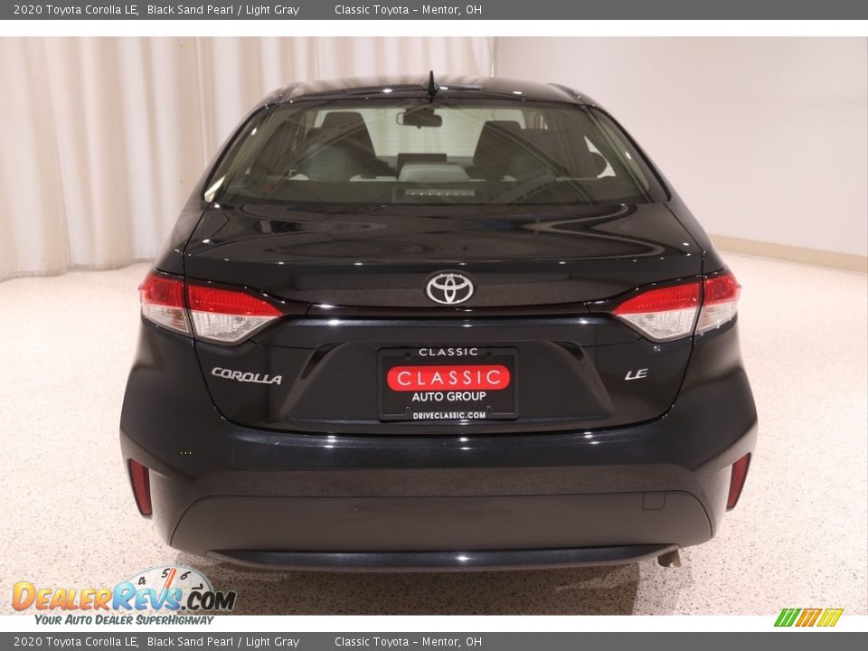 2020 Toyota Corolla LE Black Sand Pearl / Light Gray Photo #18