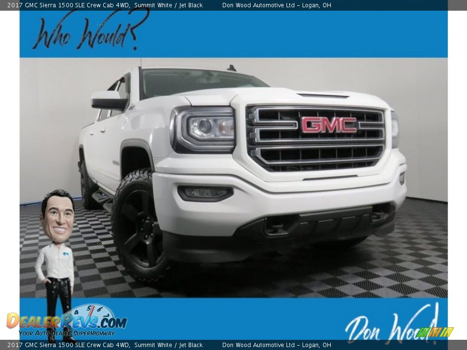 2017 GMC Sierra 1500 SLE Crew Cab 4WD Summit White / Jet Black Photo #1
