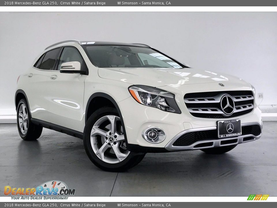 2018 Mercedes-Benz GLA 250 Cirrus White / Sahara Beige Photo #34