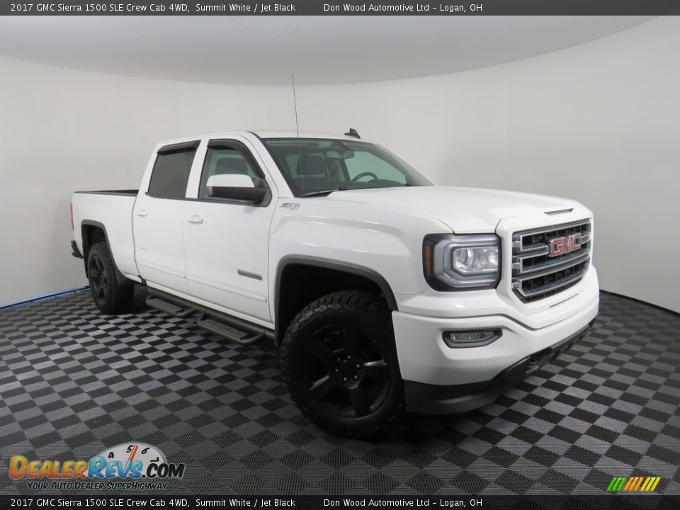 2017 GMC Sierra 1500 SLE Crew Cab 4WD Summit White / Jet Black Photo #2