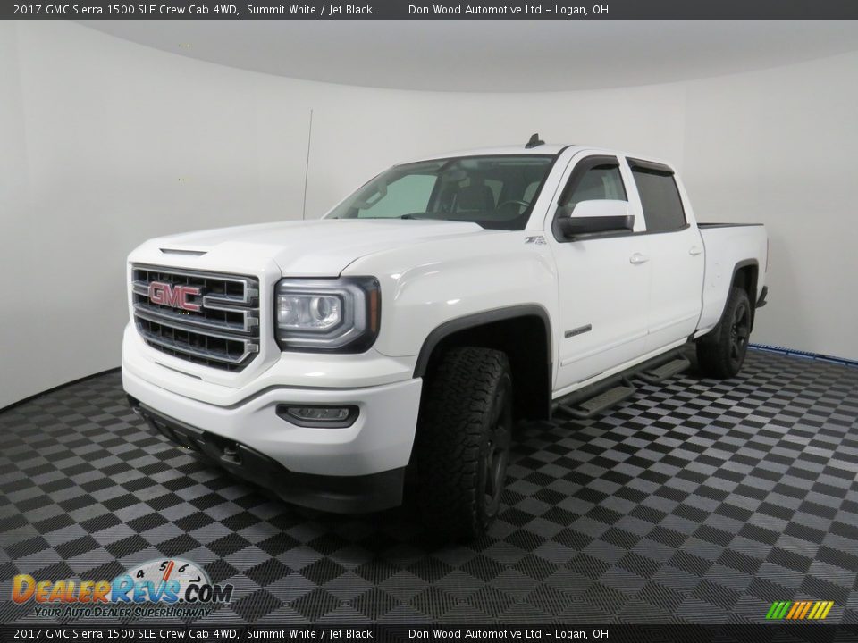 2017 GMC Sierra 1500 SLE Crew Cab 4WD Summit White / Jet Black Photo #7