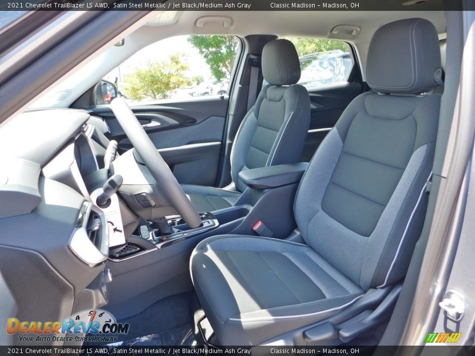 Jet Black/Medium Ash Gray Interior - 2021 Chevrolet TrailBlazer LS AWD Photo #2