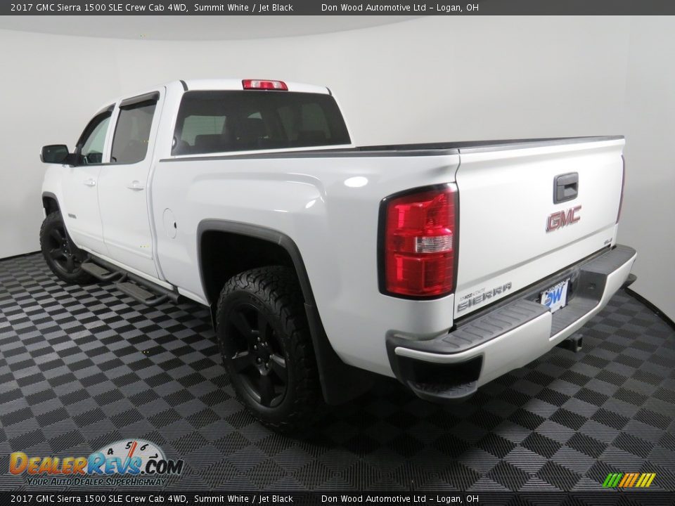 2017 GMC Sierra 1500 SLE Crew Cab 4WD Summit White / Jet Black Photo #10