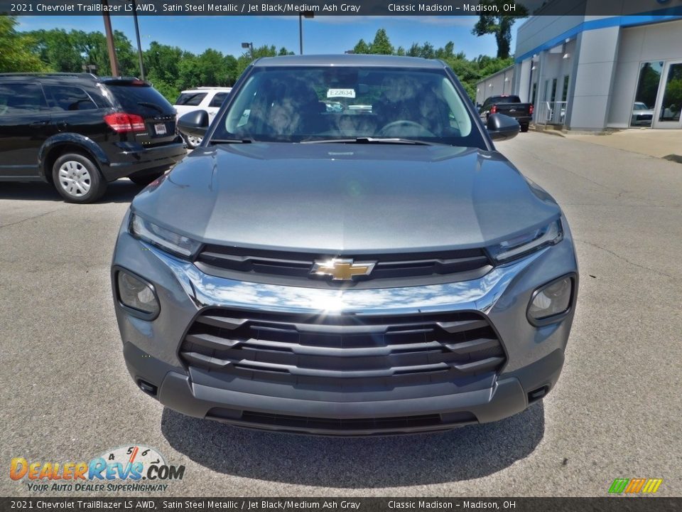 2021 Chevrolet Trailblazer LS AWD Satin Steel Metallic / Jet Black/Medium Ash Gray Photo #4