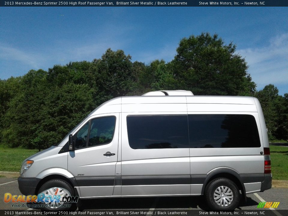 2013 Mercedes-Benz Sprinter 2500 High Roof Passenger Van Brilliant Silver Metallic / Black Leatherette Photo #1