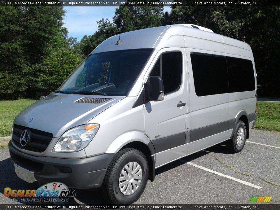 2013 Mercedes-Benz Sprinter 2500 High Roof Passenger Van Brilliant Silver Metallic / Black Leatherette Photo #2