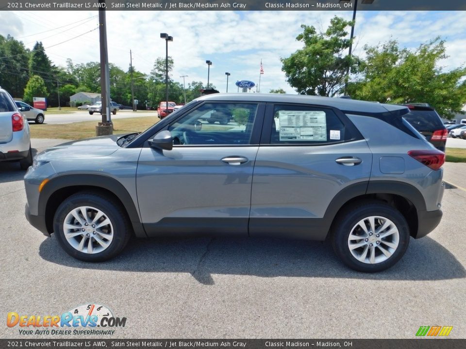 Satin Steel Metallic 2021 Chevrolet Trailblazer LS AWD Photo #6