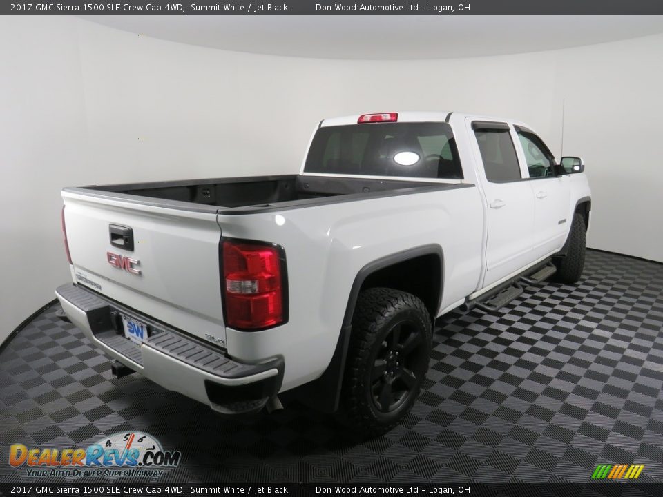 2017 GMC Sierra 1500 SLE Crew Cab 4WD Summit White / Jet Black Photo #13