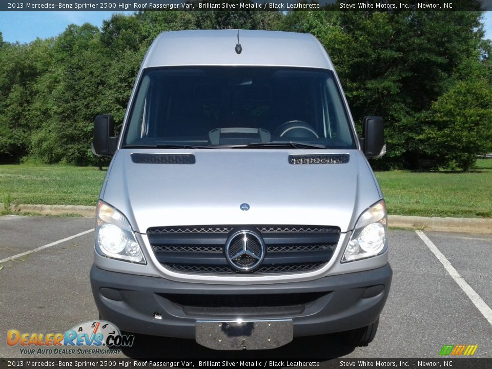 2013 Mercedes-Benz Sprinter 2500 High Roof Passenger Van Brilliant Silver Metallic / Black Leatherette Photo #3