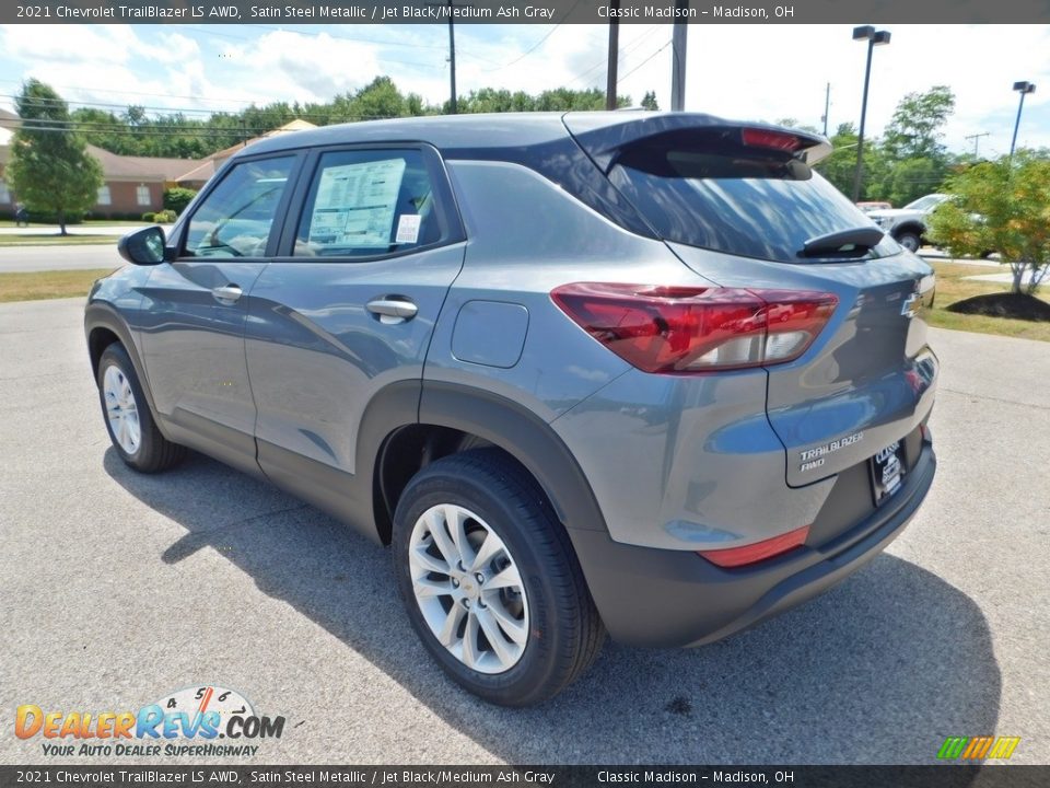 2021 Chevrolet Trailblazer LS AWD Satin Steel Metallic / Jet Black/Medium Ash Gray Photo #7