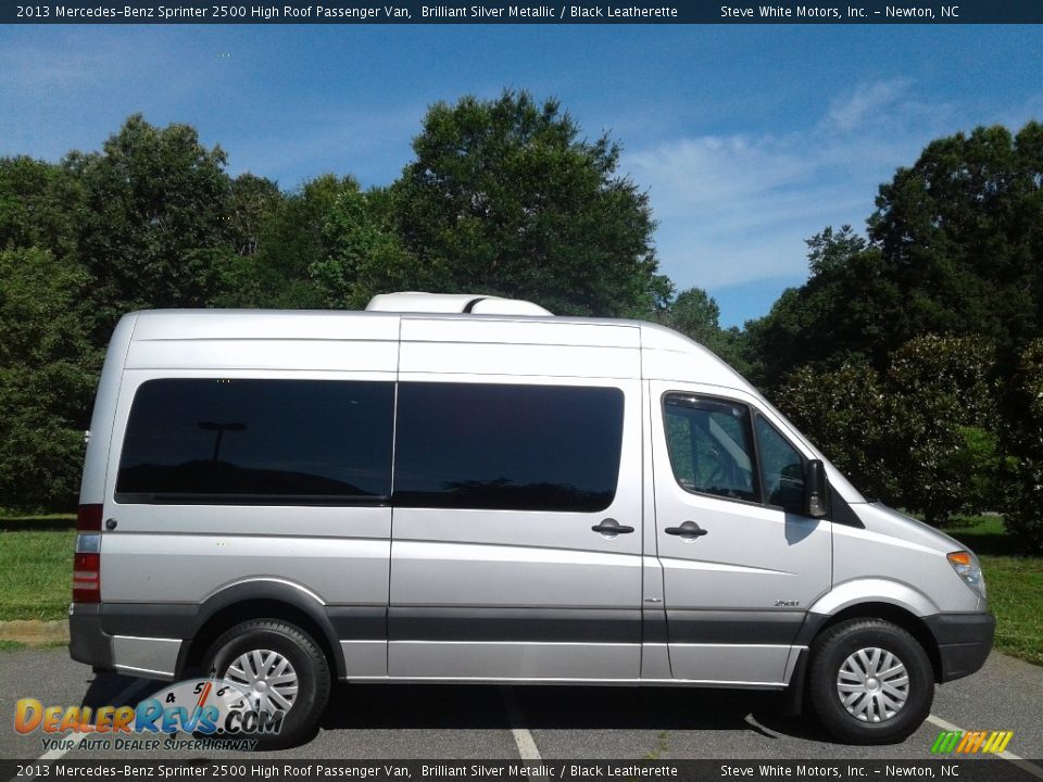 2013 Mercedes-Benz Sprinter 2500 High Roof Passenger Van Brilliant Silver Metallic / Black Leatherette Photo #5