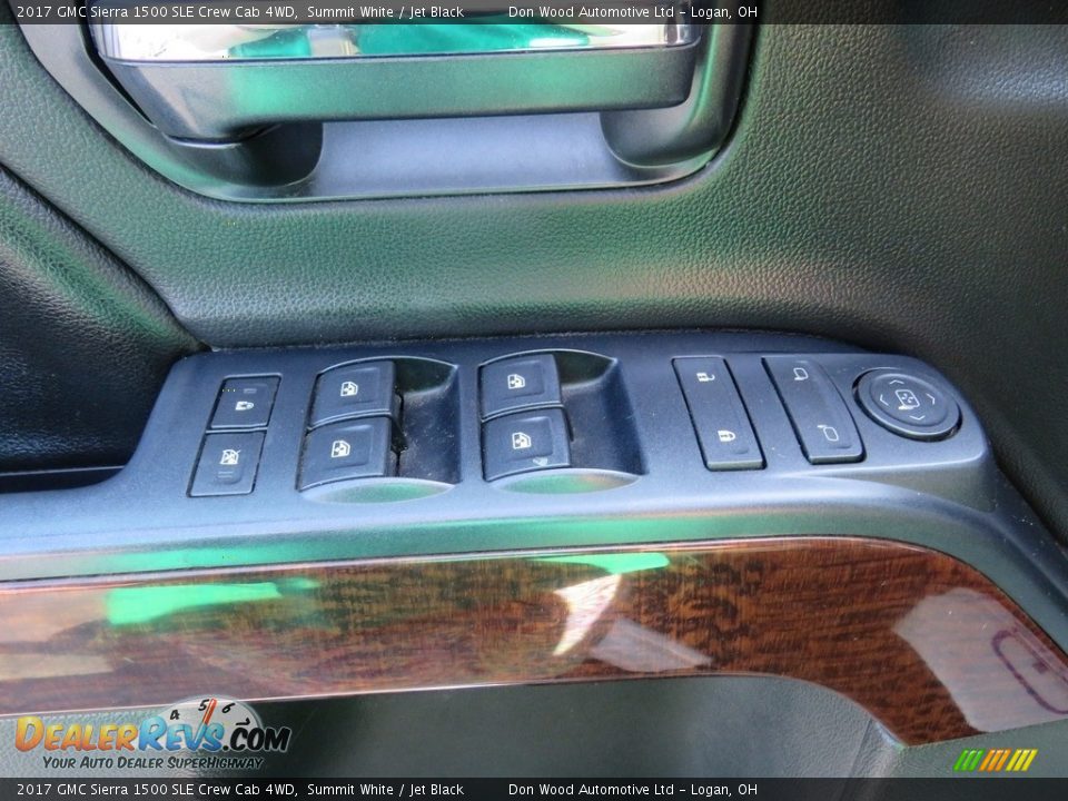 2017 GMC Sierra 1500 SLE Crew Cab 4WD Summit White / Jet Black Photo #16