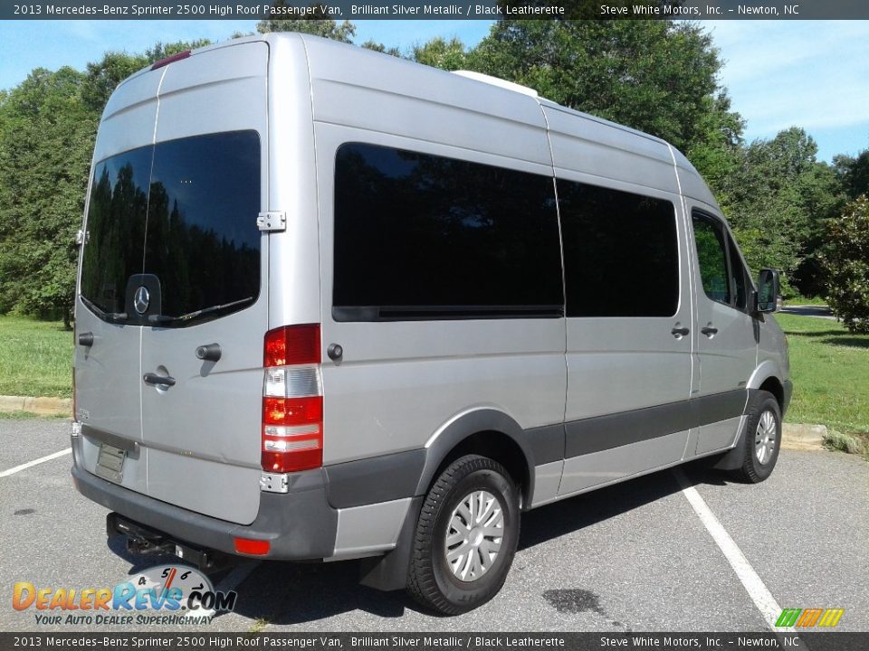 2013 Mercedes-Benz Sprinter 2500 High Roof Passenger Van Brilliant Silver Metallic / Black Leatherette Photo #6