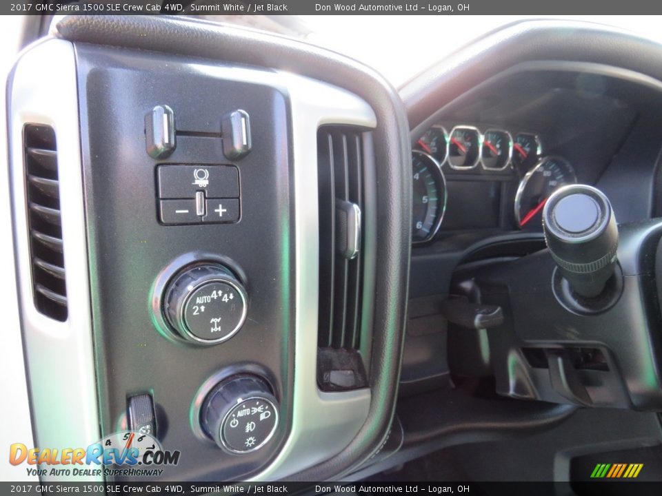 2017 GMC Sierra 1500 SLE Crew Cab 4WD Summit White / Jet Black Photo #17