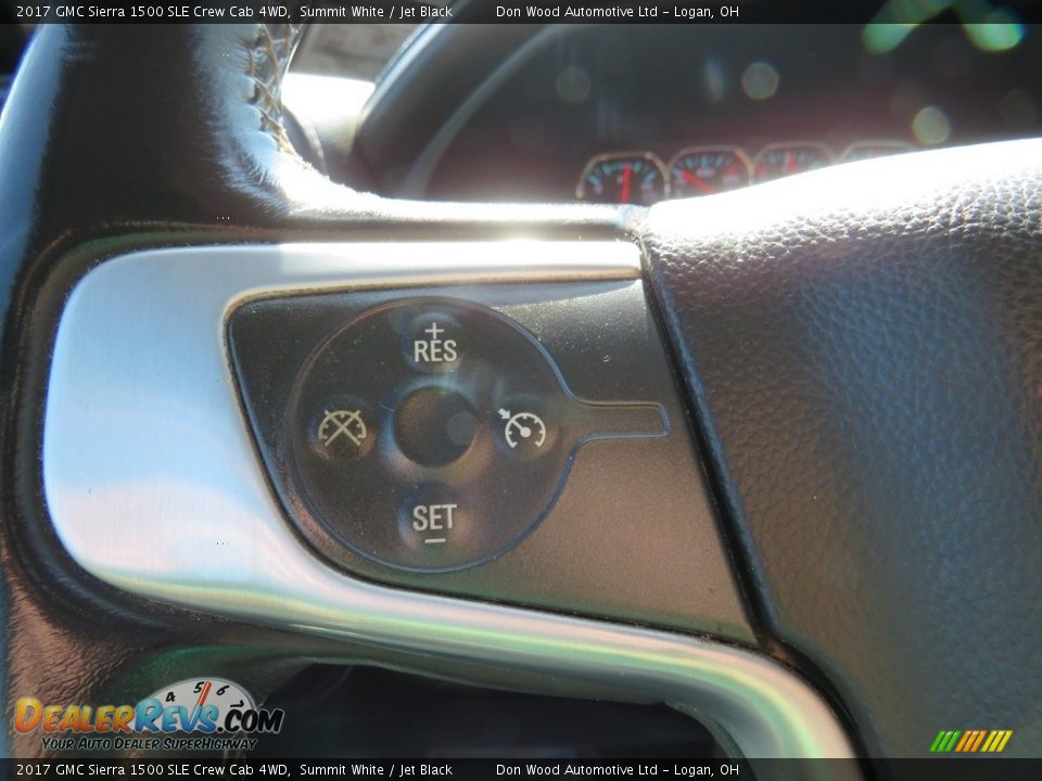 2017 GMC Sierra 1500 SLE Crew Cab 4WD Summit White / Jet Black Photo #22