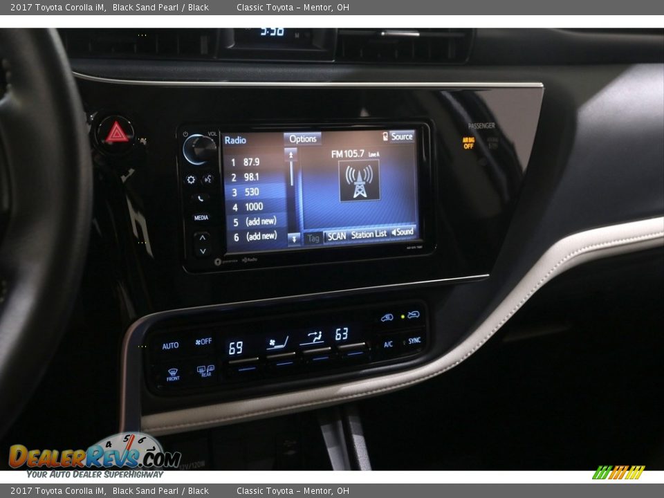 2017 Toyota Corolla iM Black Sand Pearl / Black Photo #9
