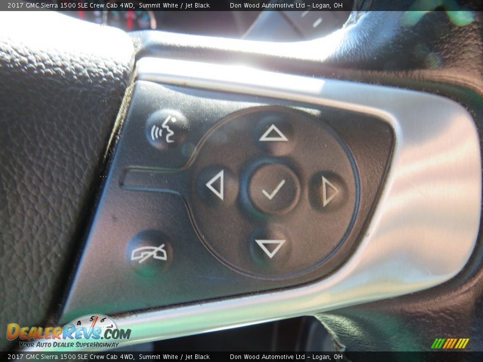 2017 GMC Sierra 1500 SLE Crew Cab 4WD Summit White / Jet Black Photo #23