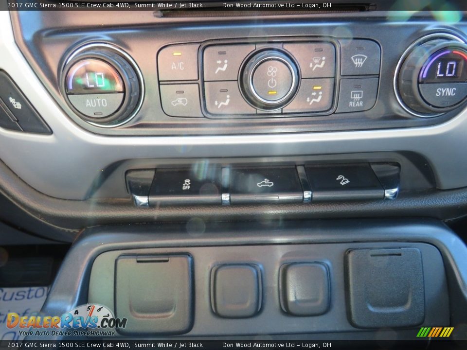 2017 GMC Sierra 1500 SLE Crew Cab 4WD Summit White / Jet Black Photo #25