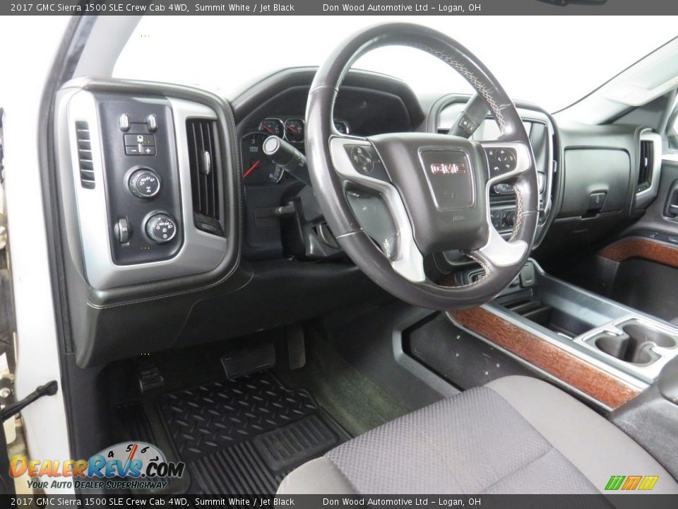 2017 GMC Sierra 1500 SLE Crew Cab 4WD Summit White / Jet Black Photo #27