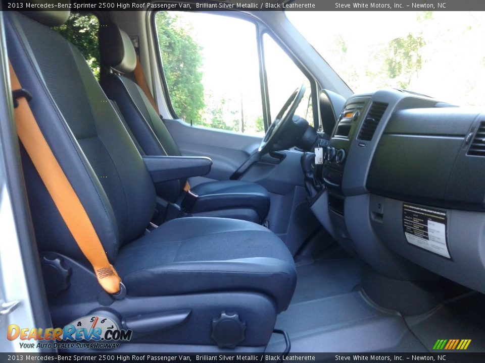 2013 Mercedes-Benz Sprinter 2500 High Roof Passenger Van Brilliant Silver Metallic / Black Leatherette Photo #18