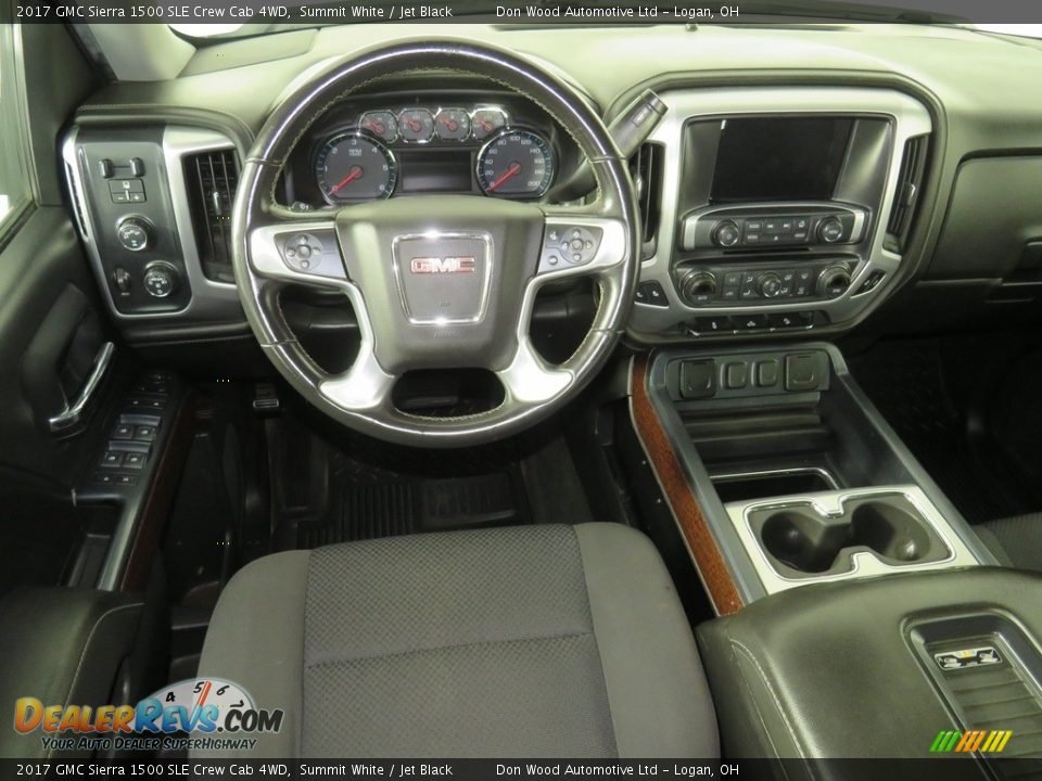 2017 GMC Sierra 1500 SLE Crew Cab 4WD Summit White / Jet Black Photo #31