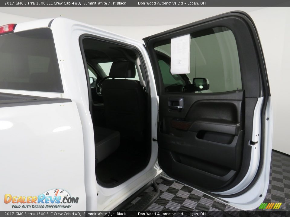 2017 GMC Sierra 1500 SLE Crew Cab 4WD Summit White / Jet Black Photo #32
