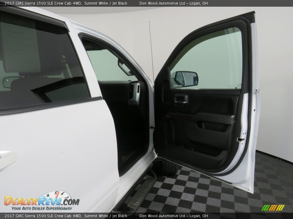 2017 GMC Sierra 1500 SLE Crew Cab 4WD Summit White / Jet Black Photo #34