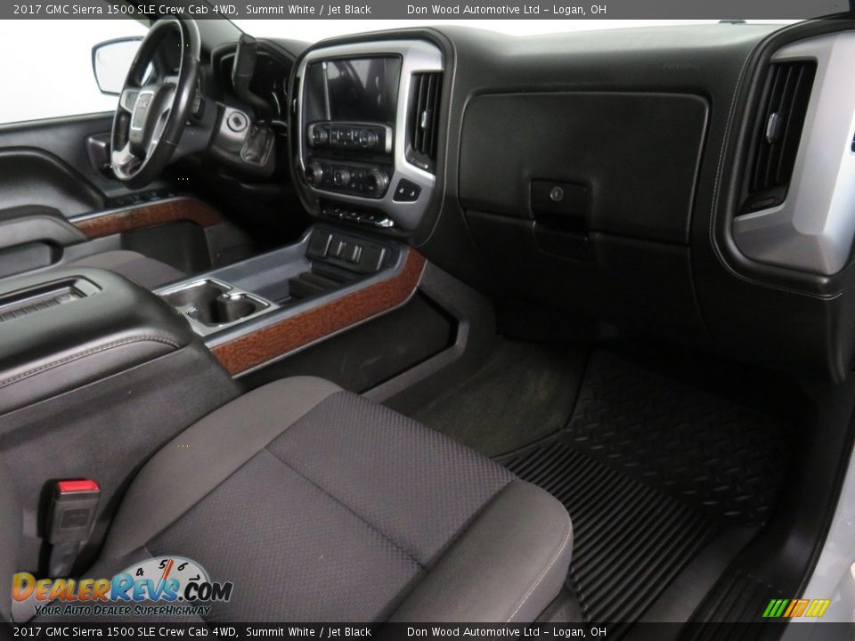 2017 GMC Sierra 1500 SLE Crew Cab 4WD Summit White / Jet Black Photo #36