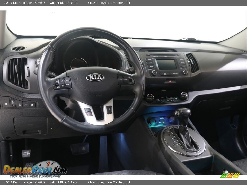 2013 Kia Sportage EX AWD Twilight Blue / Black Photo #6