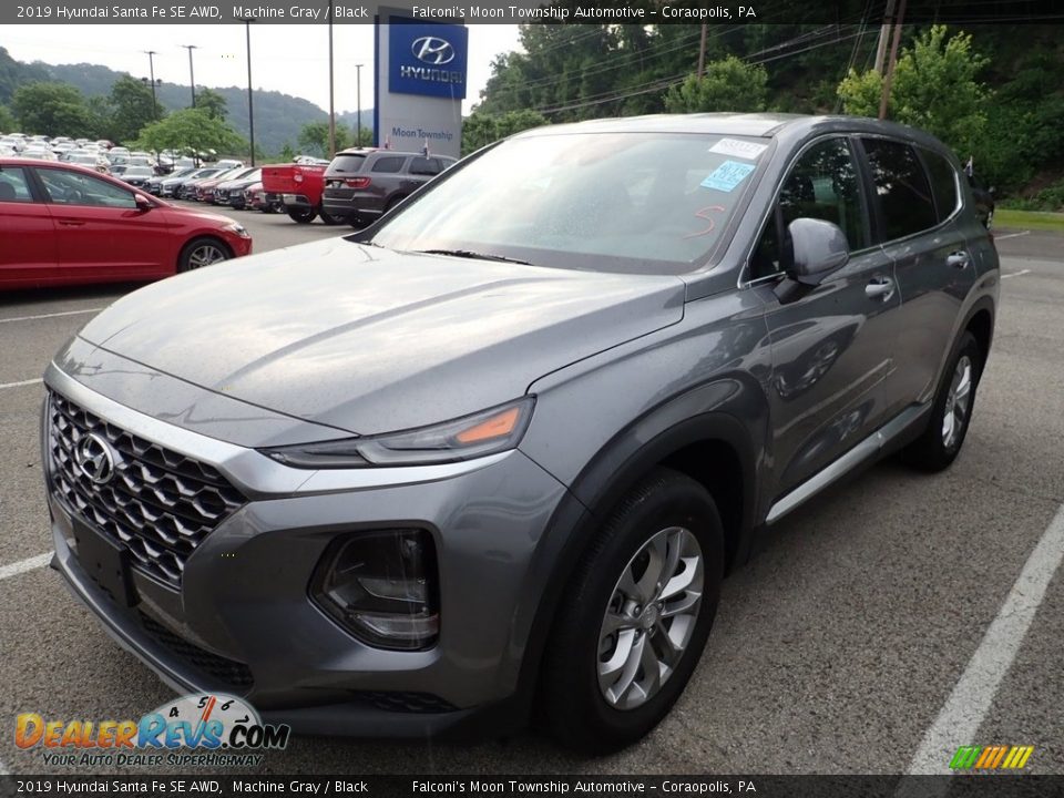 2019 Hyundai Santa Fe SE AWD Machine Gray / Black Photo #1