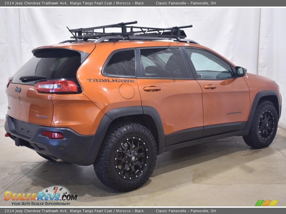 2014 Jeep Cherokee Trailhawk 4x4 Mango Tango Pearl Coat / Morocco - Black Photo #2