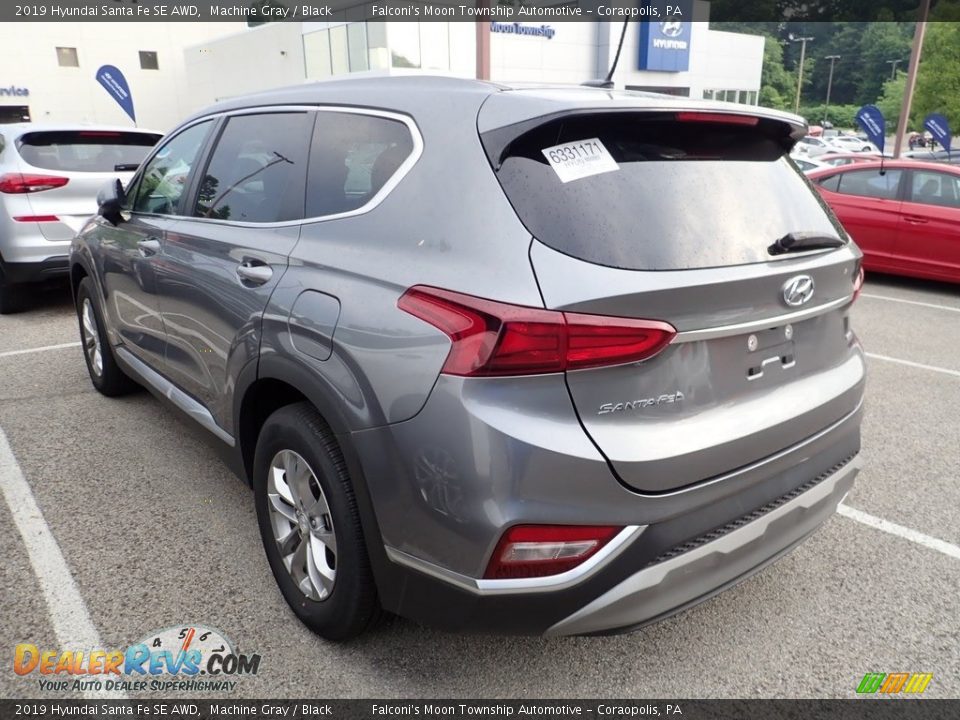 2019 Hyundai Santa Fe SE AWD Machine Gray / Black Photo #2