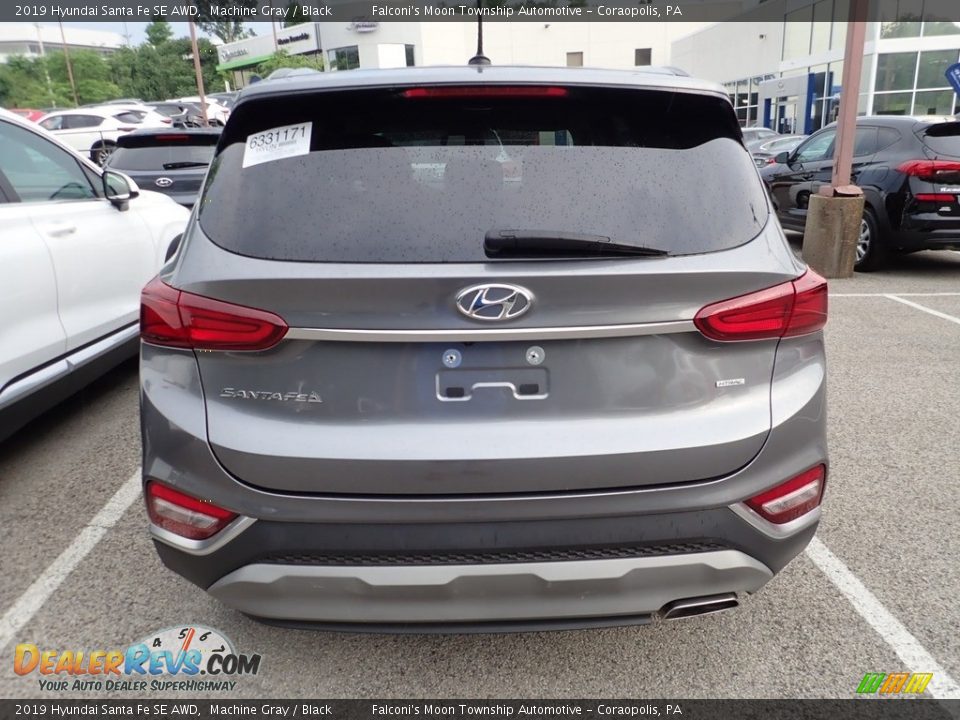 2019 Hyundai Santa Fe SE AWD Machine Gray / Black Photo #3