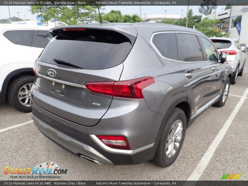 2019 Hyundai Santa Fe SE AWD Machine Gray / Black Photo #4