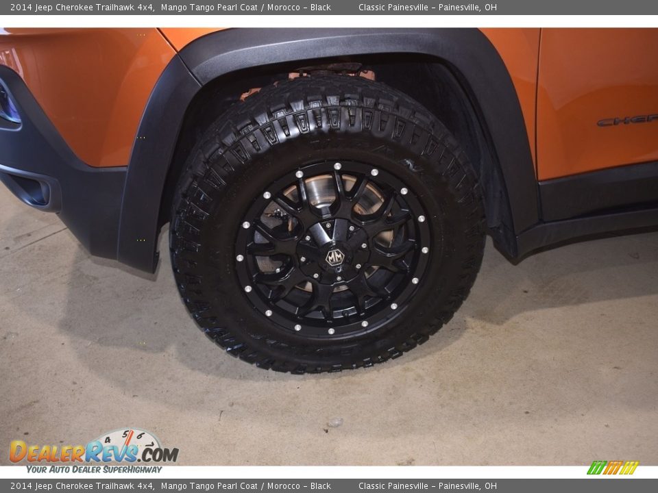 2014 Jeep Cherokee Trailhawk 4x4 Mango Tango Pearl Coat / Morocco - Black Photo #5