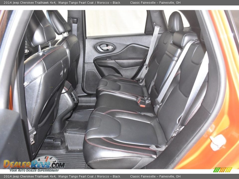 2014 Jeep Cherokee Trailhawk 4x4 Mango Tango Pearl Coat / Morocco - Black Photo #8