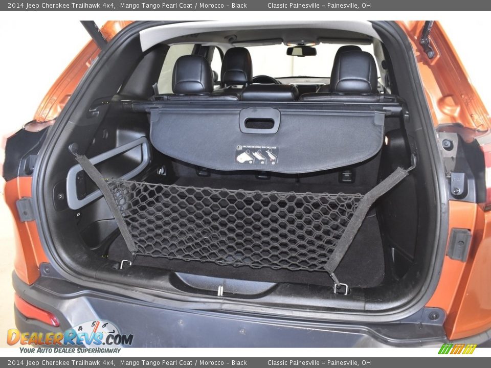 2014 Jeep Cherokee Trailhawk 4x4 Mango Tango Pearl Coat / Morocco - Black Photo #9